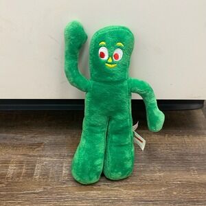 Gumby Green Plush 9" Prema Toy Stuffed Animal Bendable Character Figure Kid Gift